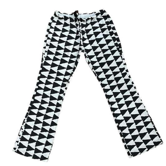 BLACK AND WHITE FLAG JOGGERS