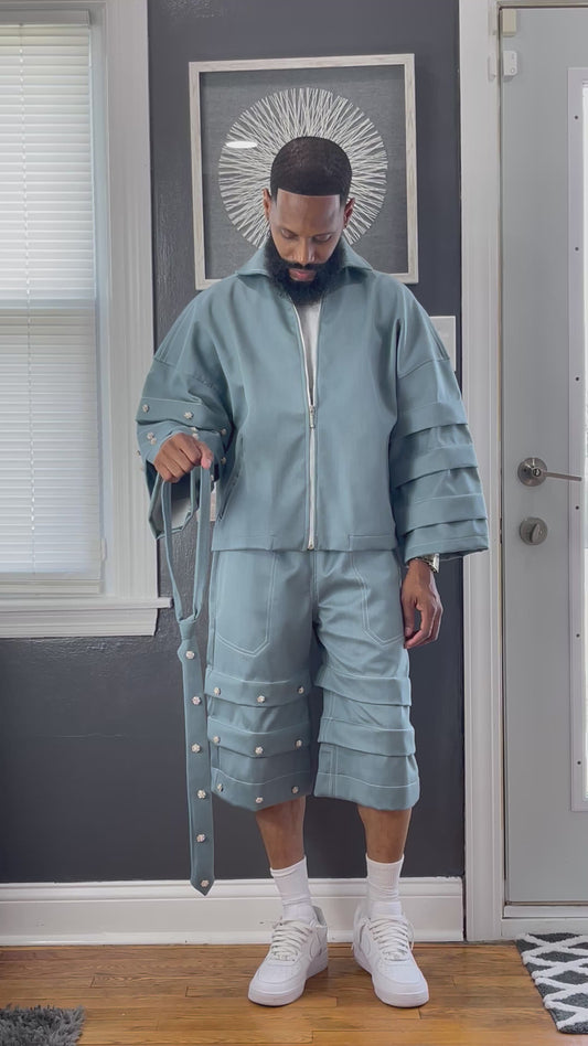 Custom Aqua Shirt/Shorts set
Shirt Large and shorts 32 waist