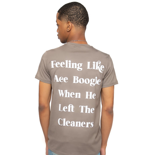 “Dry Cleaning Tee” (Taupe)