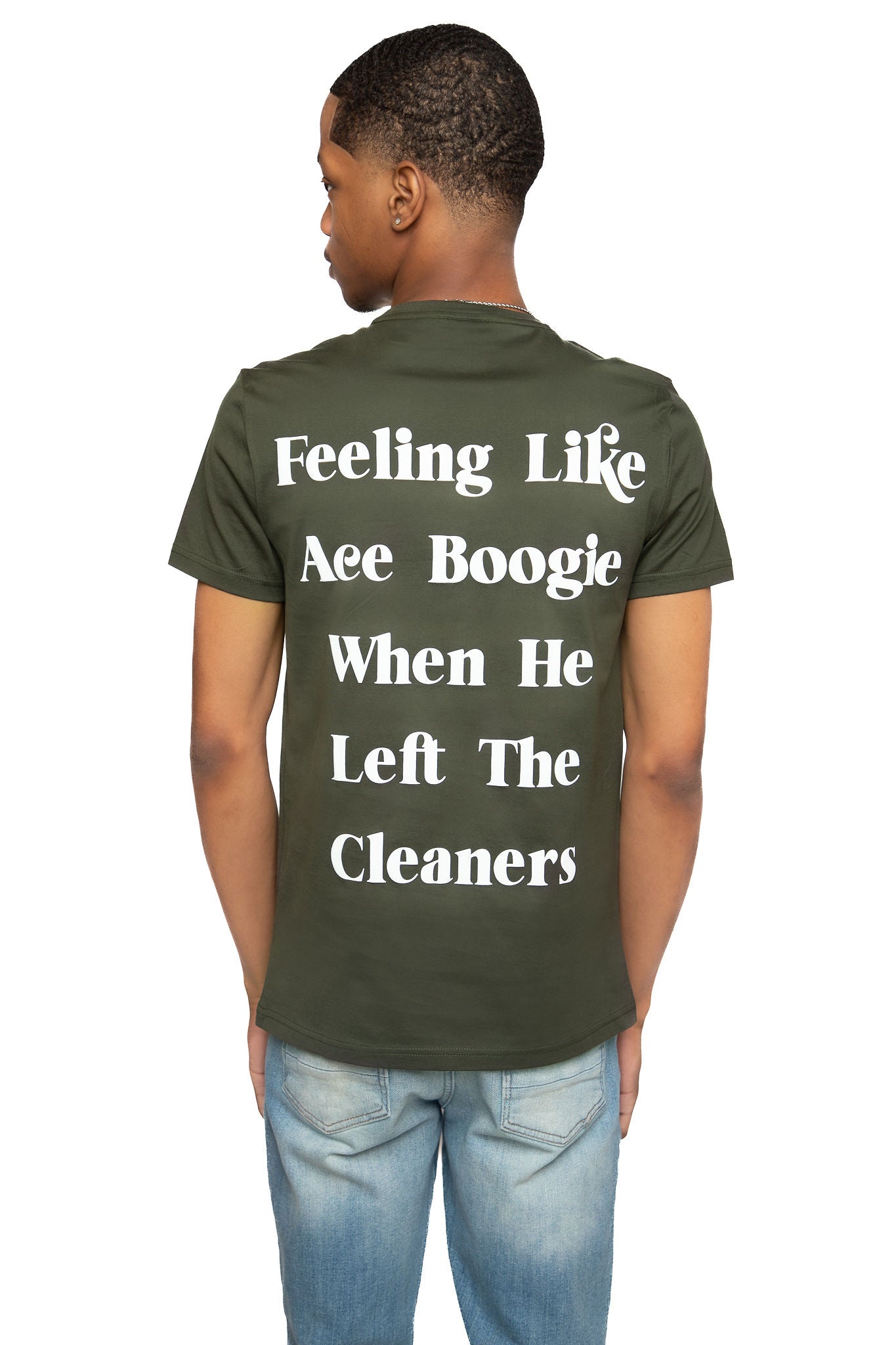 “Dry Cleaning Tee” (Olive)