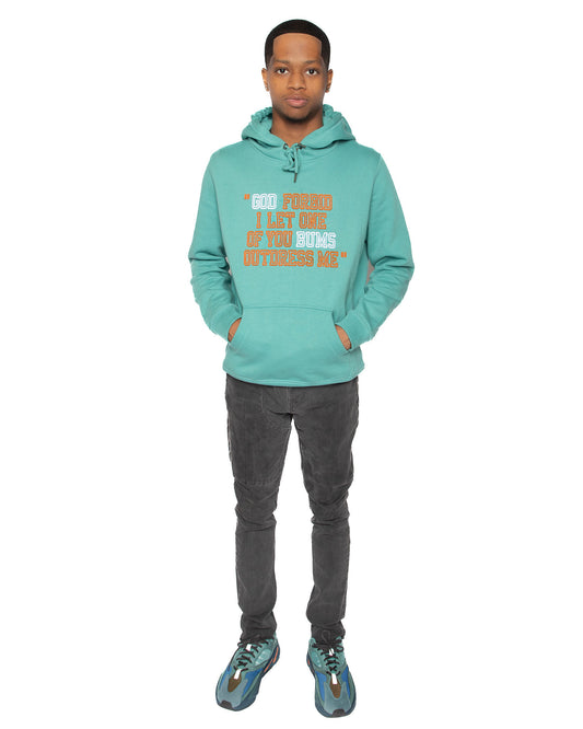 “GOD FORBID” Hoodie (Aqua)